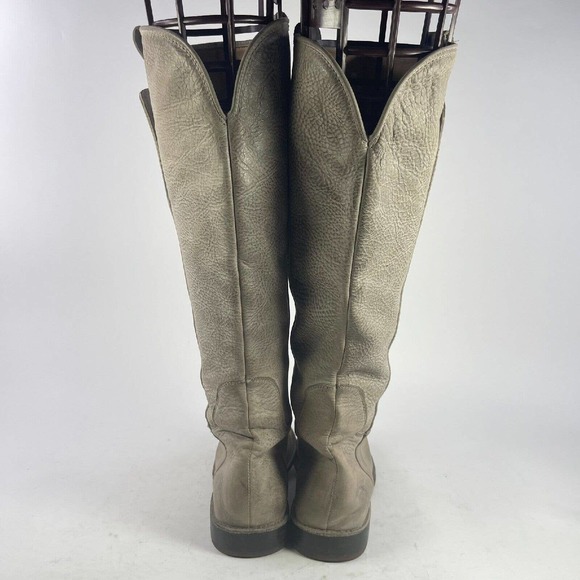 Frye Women's Paige Tall Leather Riding boots US 7.5 Beige Leather Knee-High Boot - Picture 9 of 16